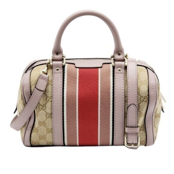 Gucci Canvas Small Vintage Boston Bag 535-101825 - Picture 1 of 14